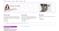 Desktop Screenshot of makeupfordolls.com