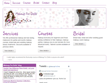 Tablet Screenshot of makeupfordolls.com